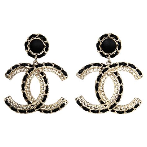 chanel earrings large|signature chanel earrings.